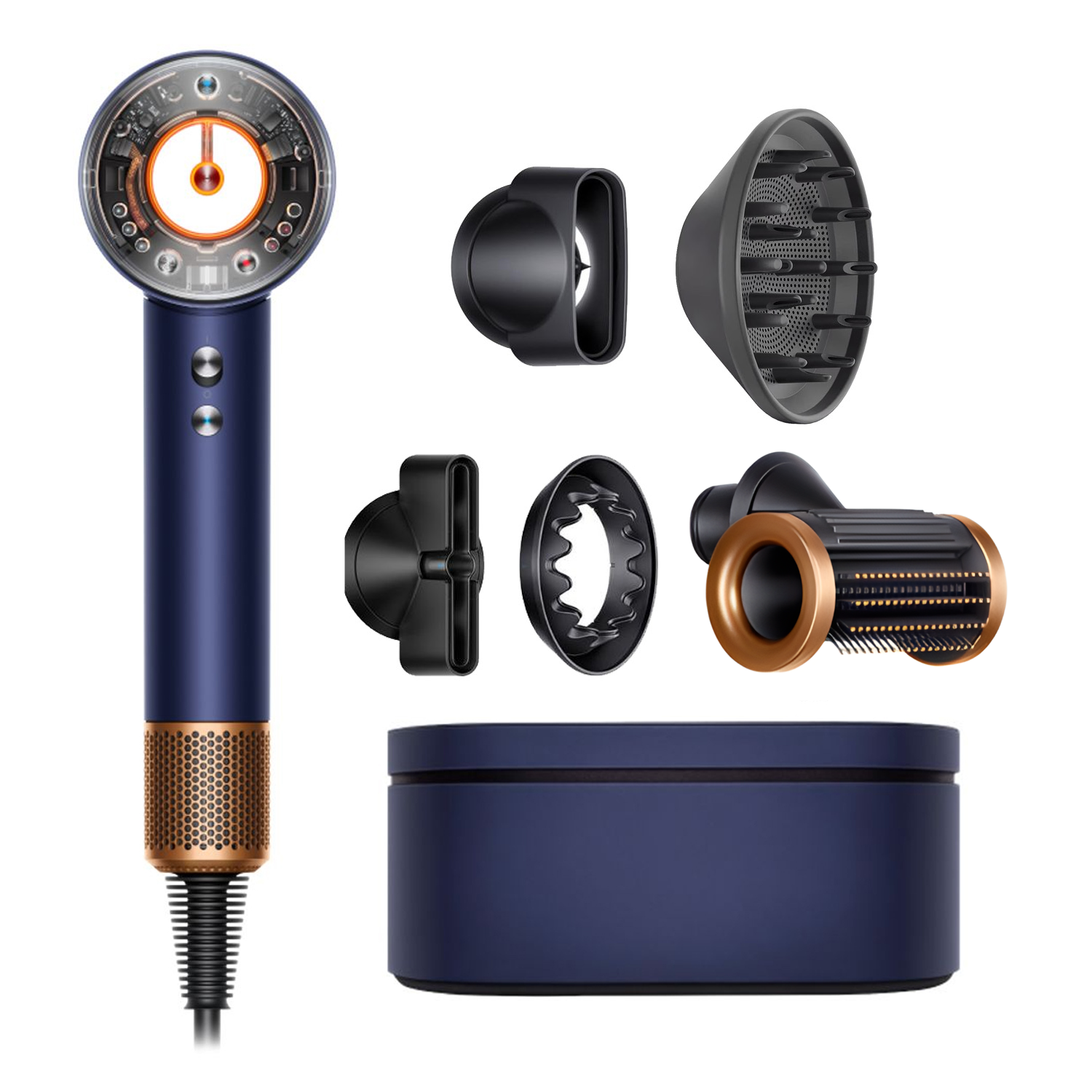 سشوار برس دار حالت دهنده دایسون مدل Supersonic nural hair dryer HD16 pbrc