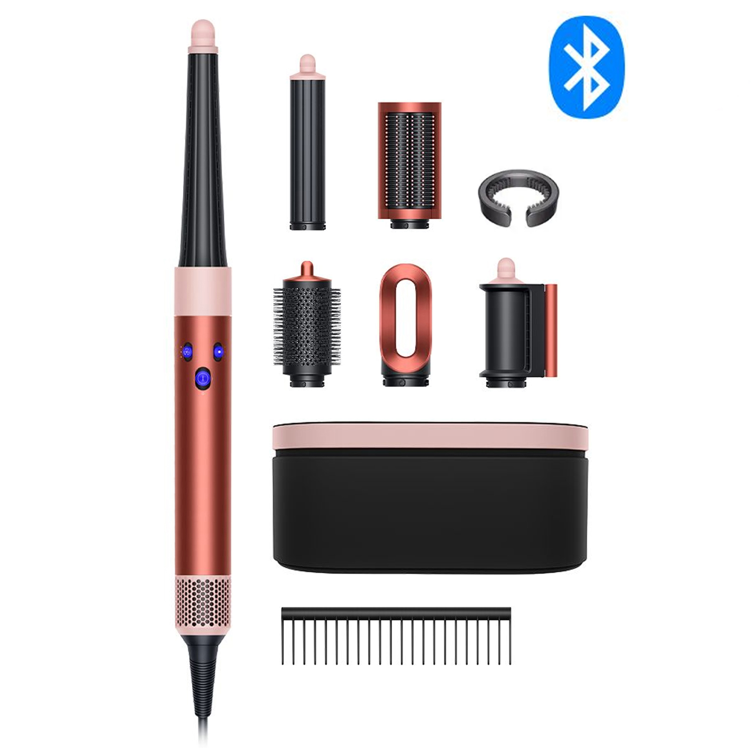 سشوار برس دار حالت دهنده دایسون مدل Airwrap id HS08 Straight+Wavy SBBP